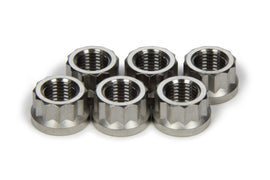Ti22 PERFORMANCE 1054 Torque Tube Nut Set 6pcs Titanium 12pt