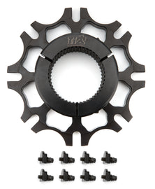 Ti22 PERFORMANCE 4025 Brake Rotor Hub Inboard Splined Black Aluminum