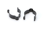 Ti22 PERFORMANCE 4531 Brake Line Clip 1.25in Stainless Steel Pair Blk