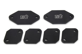 Ti22 PERFORMANCE 5124 Exhaust Port Blockoffs Aluminum Standard Port