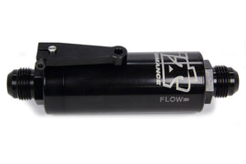 Ti22 PERFORMANCE 5512 12 AN Fuel Filter With Shutoff Black 100 Micron