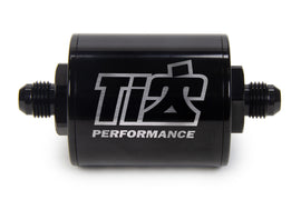 Ti22 PERFORMANCE 5526 6 AN Fuel Filter Short Style 100 Micron Black