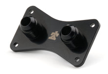 Load image into Gallery viewer, Ti22 PERFORMANCE TIP5575 Ti22 PERFORMANCE Bulkhead Dash Plate with 6 AN Male Fittings - Black Anodized Aluminum