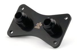 Ti22 PERFORMANCE TIP5575 Ti22 PERFORMANCE Bulkhead Dash Plate with 6 AN Male Fittings - Black Anodized Aluminum