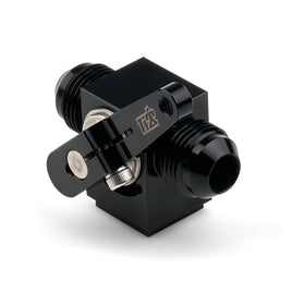 Ti22 PERFORMANCE TIP5588 Ti22 PERFORMANCE TIP5588 Fuel Shutoff Valve - 8 AN In-Line Aluminum with Black Anodized Finish