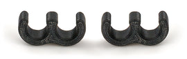 Ti22 PERFORMANCE TIP6039 Ti22 PERFORMANCE Hose Support Bracket - 3 AN, 2 Hole, Snap-In, Black Plastic Pair