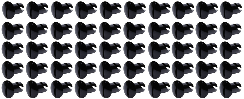 Ti22 PERFORMANCE 8102-50 Oval Head Dzus Buttons .500 Long 50 Pack Black