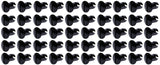 Ti22 PERFORMANCE 8102-50 Oval Head Dzus Buttons .500 Long 50 Pack Black