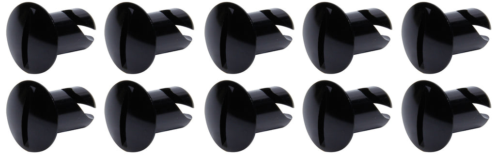 Ti22 PERFORMANCE 8102 Oval Head Dzus Buttons .500 Long 10 Pack Black