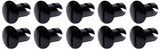 Ti22 PERFORMANCE 8102 Oval Head Dzus Buttons .500 Long 10 Pack Black