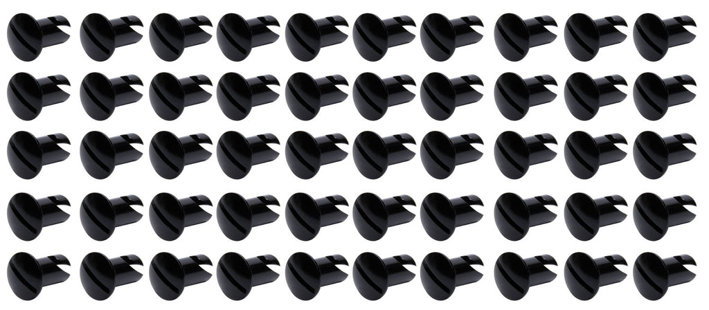 Ti22 PERFORMANCE 8106-50 Oval Head Dzus Buttons .550 Long 50 Pack Black