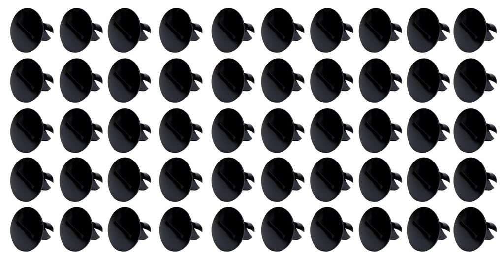 Ti22 PERFORMANCE 8110-50 Large Head Dzus Buttons .500 Long 50 Pack Black