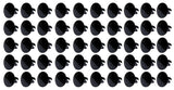 Ti22 PERFORMANCE 8110-50 Large Head Dzus Buttons .500 Long 50 Pack Black