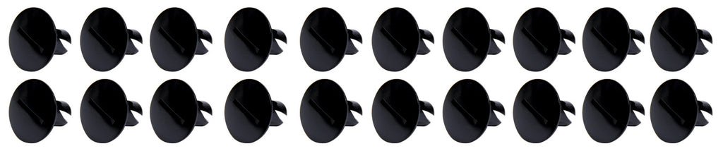 Ti22 PERFORMANCE 8110 Large Head Dzus Buttons .500 Long 10 Pack Black