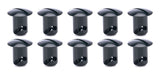 Ti22 PERFORMANCE 8132 Oval Head Buttons .450 Long Black 10 Pack