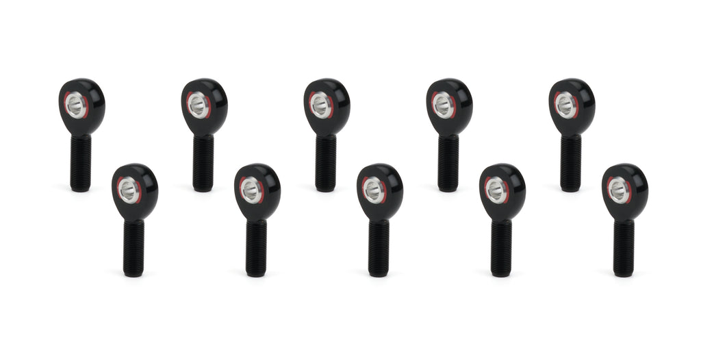 Ti22 PERFORMANCE TIP8253-10 Ti22 PERFORMANCE Rod End Aluminum with Aluminum Ball, 1/2 in Bore, 5/8-18 Left Hand Male Thread - Set of 10
