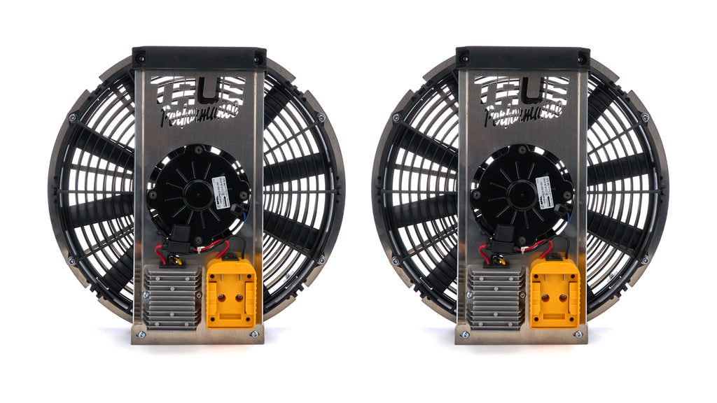 TRUE PERFORMANCE & FABRICATION DTR7023D Wheel Cooling Fan Pair External Dewalt 20V