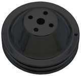 TRANS-DAPT 8601 SBC SWP Water Pump Pulley 2 Groove Black
