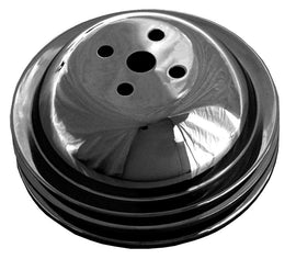 TRANS-DAPT 8615 BBC SWP Water Pump Pulley 2 Groove Black