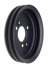 TRANS-DAPT 8616 BBC SWP Crankshaft Pulley 2 Groove Black