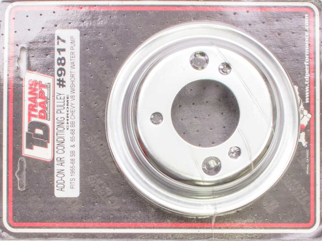 TRANS-DAPT 9817 PULLEY BB CHEV A/C ADD-O