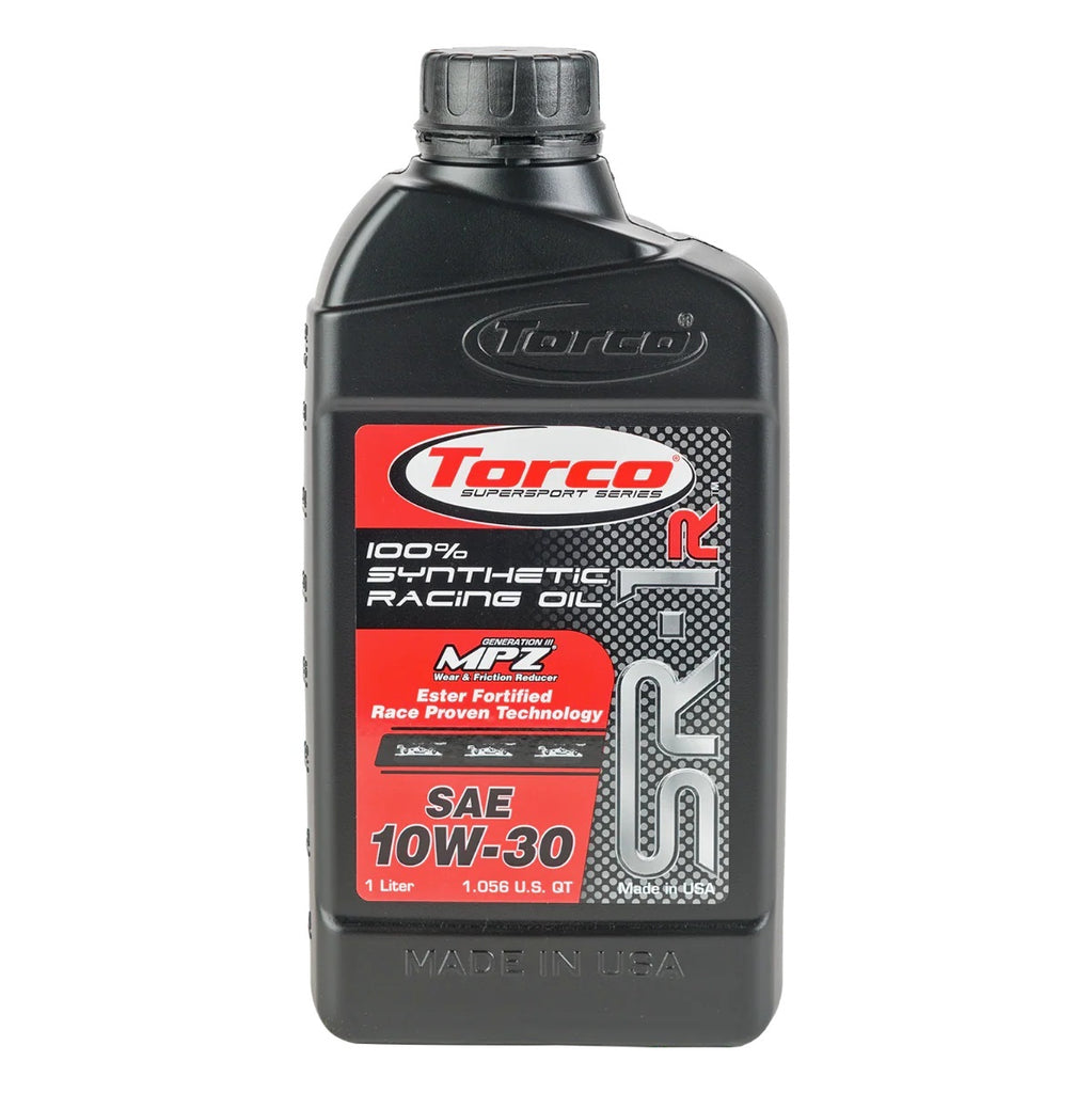 TORCO TRCA161033CE Torco SR-1R Synthetic 10W30 Motor Oil - 1 Liter Bottle