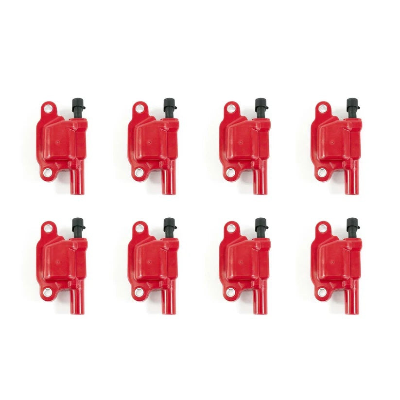 TOP STREET PERFORMANCE 81015-8 LS High Output Ign Coils Red 05-18 LS Set of 8