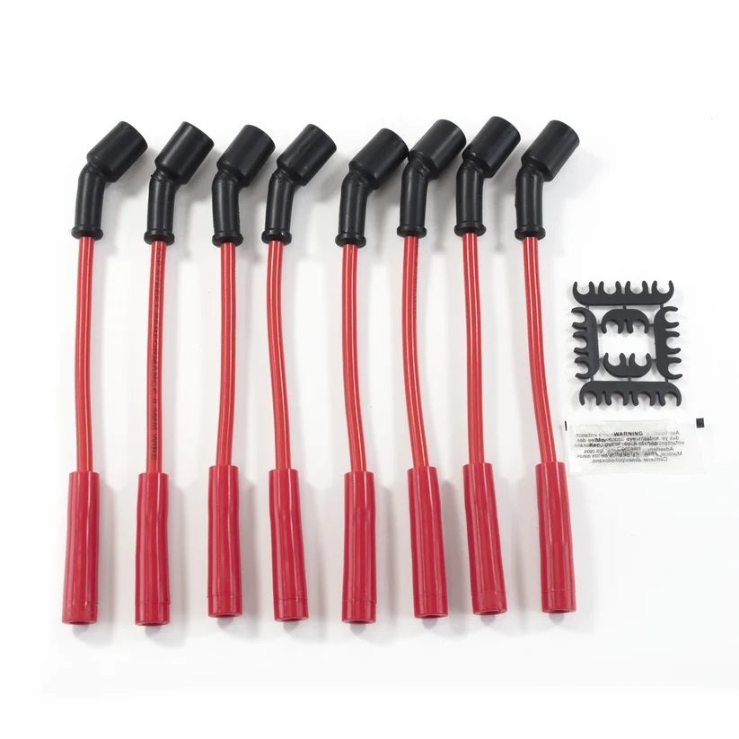 TOP STREET PERFORMANCE 81226 Top Street Performance 81226 8.5 mm Spiral-Core Spark Plug Wire Set, Red and Black, GM LS-Series