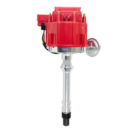 TOP STREET PERFORMANCE JM6501R Top Street Performance JM6501R GM Chevy V8 HEI Distributor with Mechanical and Vacuum Advance, Red