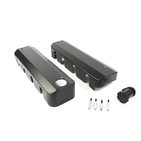 TOP STREET PERFORMANCE JM8081-7BK Black Fab Aluminum LS Coil Covers