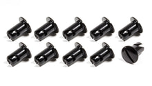 Load image into Gallery viewer, TRIPLE X RACE COMPONENTS CH-4401-10-BLK Oval Head Button Alum Black .500 Long 10 Pack