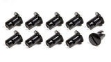 TRIPLE X RACE COMPONENTS CH-4401-10-BLK Oval Head Button Alum Black .500 Long 10 Pack