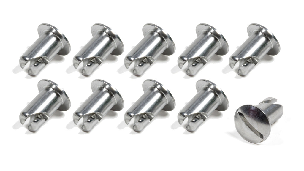 TRIPLE X RACE COMPONENTS CH-4401-10 Oval Head Button Alum .500 Long 10 Pack