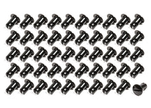 Load image into Gallery viewer, TRIPLE X RACE COMPONENTS CH-4401-50-BLK Oval Head Button Alum Black .500 Long 50 Pack