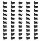 TRIPLE X RACE COMPONENTS CH-4402-50-BLK Oval Head Button Alum Black .550 Long 50 Pack