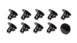 TRIPLE X RACE COMPONENTS CH-4405BLK-10 Large Head Button .500 Long Black Alum 10 Pack