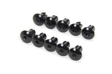 TRIPLE X RACE COMPONENTS CH-4418BLK-10 Torx Head Button Alum .550 Long Black 10pk