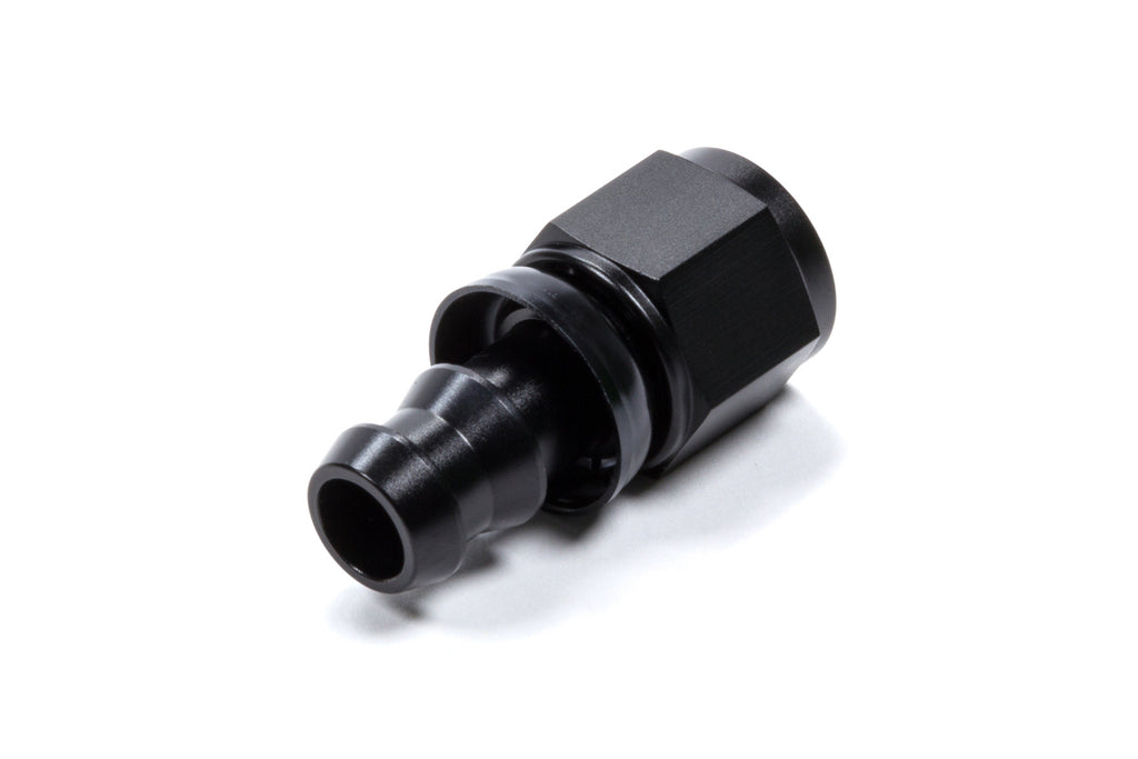 TRIPLE X RACE COMPONENTS HF-10006-BLK #6 Straight Hose End Push Lock