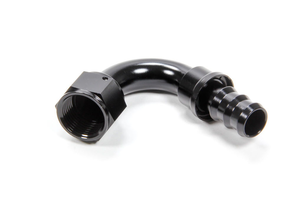 TRIPLE X RACE COMPONENTS HF-12012-BLK #12 120 Degree Hose End Push Lock
