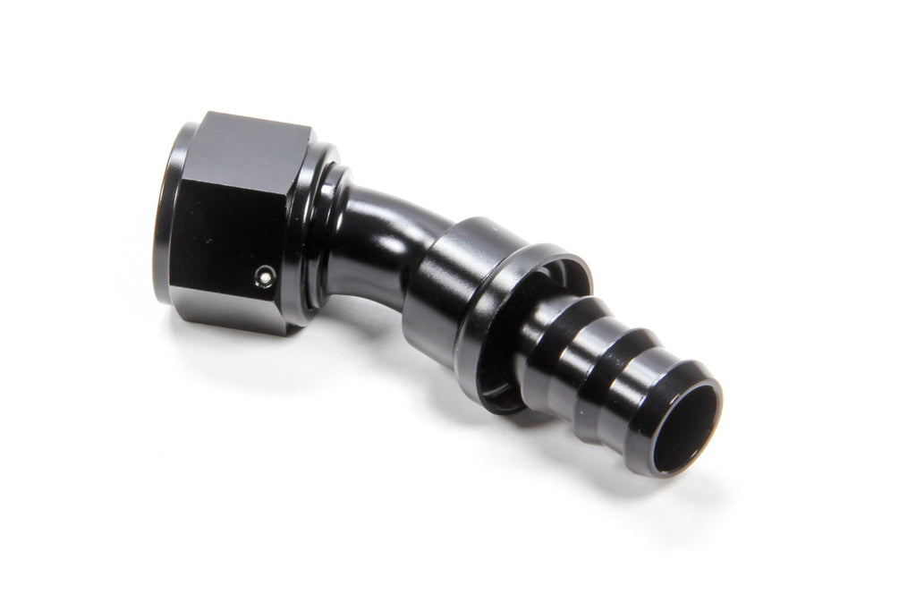TRIPLE X RACE COMPONENTS HF-13012-BLK #12 30 Degree Hose End Push Lock