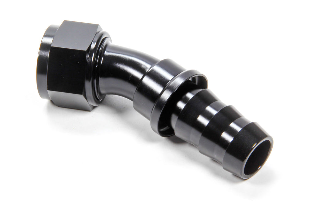 TRIPLE X RACE COMPONENTS HF-13016-BLK #16 30 Degree Hose End Push Lock