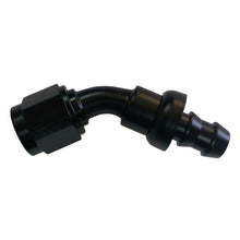 Load image into Gallery viewer, TRIPLE X RACE COMPONENTS HF-14504-BLK #4 45 Degree Hose End Push Lock