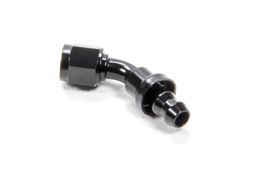 TRIPLE X RACE COMPONENTS HF-14506-BLK #6 45 Degree Hose End Push Lock