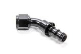 TRIPLE X RACE COMPONENTS HF-14510-BLK #10 45 Degree Hose End Push Lock