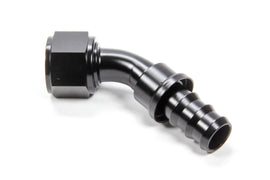 TRIPLE X RACE COMPONENTS HF-14512-BLK #12 45 Degree Hose End Push Lock