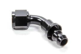 TRIPLE X RACE COMPONENTS HF-16008-BLK #8 60 Degree Hose End Push Lock