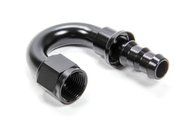 TRIPLE X RACE COMPONENTS HF-18010-BLK #10 180 Degree Hose End Push Lock