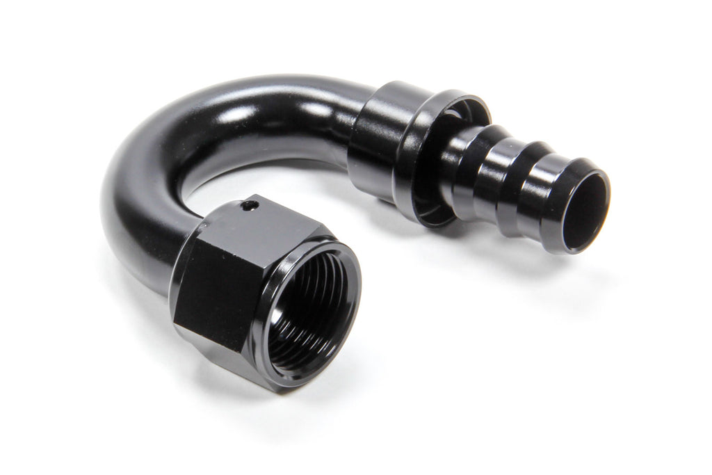 TRIPLE X RACE COMPONENTS HF-18012-BLK #12 180 Degree Hose End Push Lock