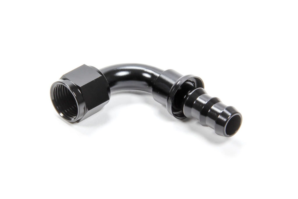 TRIPLE X RACE COMPONENTS HF-19010-BLK #10 90 Degree Hose End Push Lock