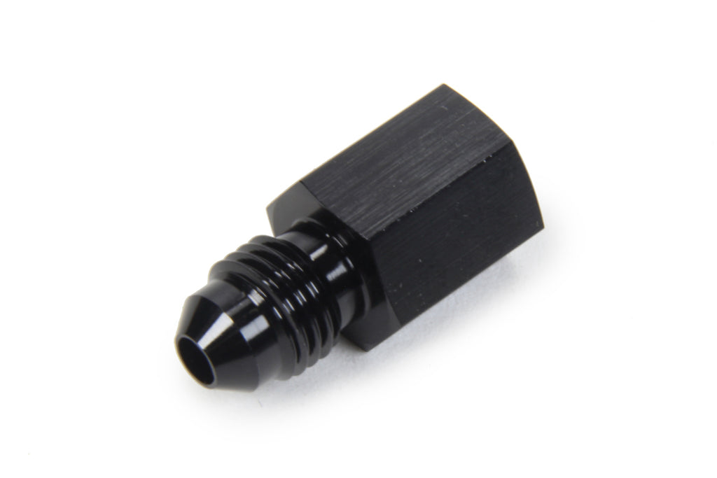 TRIPLE X RACE COMPONENTS HF-34041-BLK Gauge Adapter #4 Male x 1/8 NPT Female